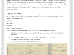 St Helena Penal Establishment warder and prisoner profiles